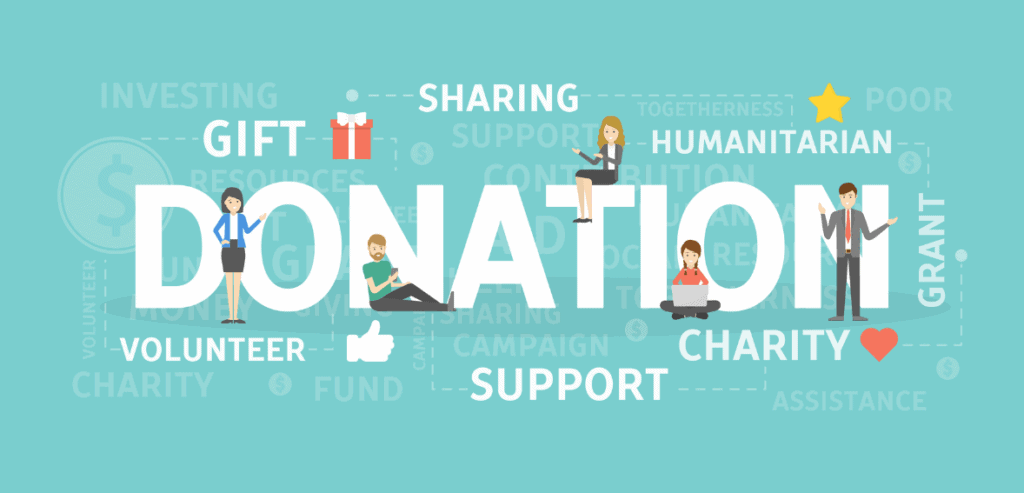 structure donation pages